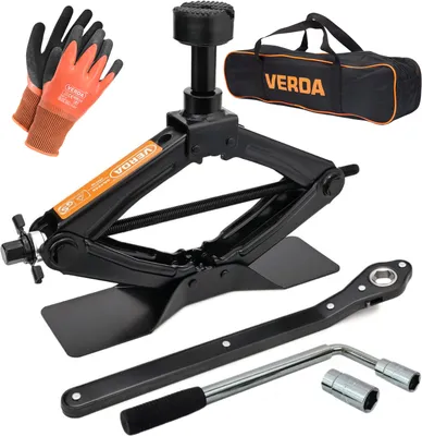Produktbild von Wagenheber 2000kg (104-425 mm) Radmutternschlüssel + Ratschenschlüssel + Tasche