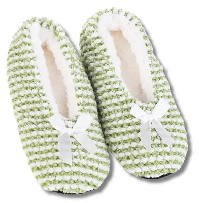 Immagine prodotto di Pantofole da donna verdi - ballerine taglie 35-38 - comode pantofole - suola antiscivolo - pantofole calde