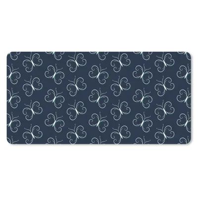 Produktbild von MuchoWow® Schreibtischunterlage Schmetterlinge - Muster - Tiere 80x40 cm - XXL Mauspad - Gaming Mauspad