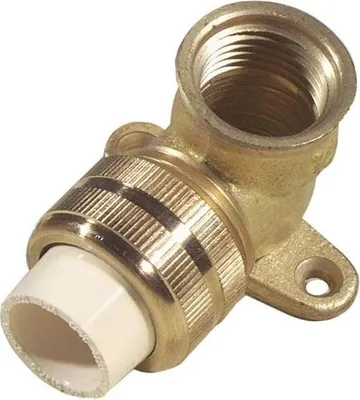 Zdjęcie produktu dla Kątownik śrubowy z uchwytem montażowym KW/GW PVC-C 1/2"