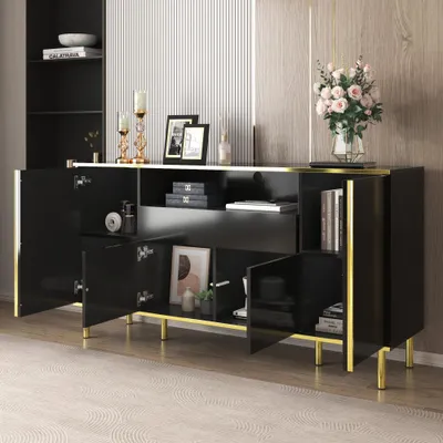 Image de Meuble de rangement - Buffet - Armoire de rangement - Commode - Buffet - Design moderne et minimaliste