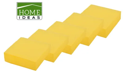 Produktbild von 250 Servietten gelb 33x33cm 3lagig 1/4 Falz Papierserviette Tischdeko Papiertuch