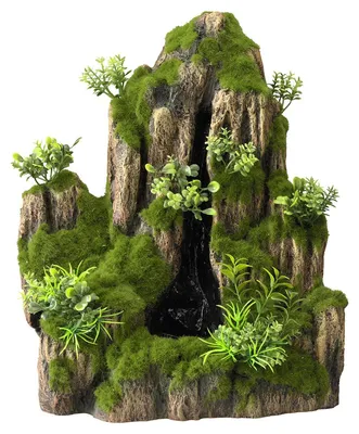 Produktbild von Aqua Della Waterfall moss rock 1 way, Polyester, Gemischte Farben, Frisch, Salz, 255 mm, 180 mm, 310 mm