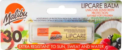 Obrázek produktu pro Malibu Lip Care Rtěnka s vanilkovou příchutí SPF30