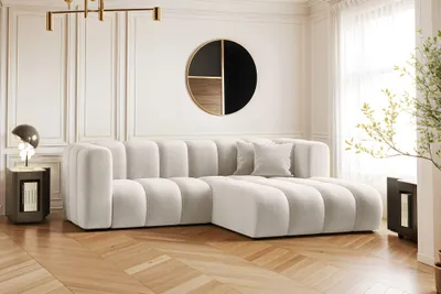 Produktbild von Ecksofa, L-from, Sofa Grand modular stoff Salvador Hellgrau Rechts