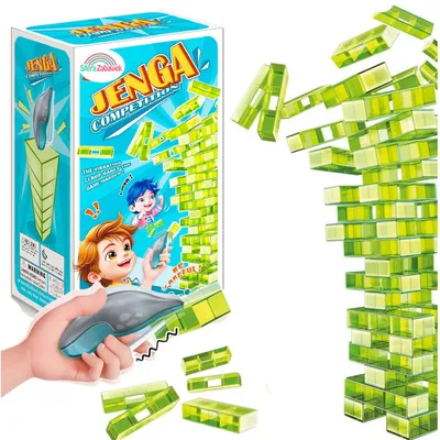 Zdjęcie produktu dla Jenga 2.0 - Wibrująca Myszka Chwiejąca Się Wieża Gra Zręcznościowa Gra Towarzyska Rodzinna Zręcznościowa Gra