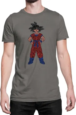 Produktbild von Herren T-Shirt Dragon Anime Manga Ball Z Goku 04, Man L / Dunkelngrau