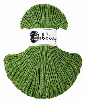 Produktbild von Bobbiny Junior Baumwollkordel 3mm Moss, 100m -  , ideal für Häkel- & Makrameeprojekte