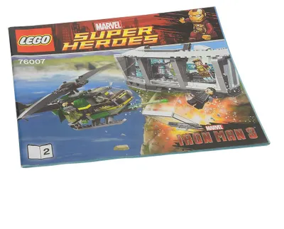 Produktbild von 1x Lego Bauanleitung Heft 2 Marvel Iron Man Malibu Mansion Attack 76007