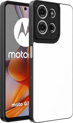 Produktbild von Geeignet für Motorola Moto G75 Sublimation Fall TPU - Geeignet für Sublimation Drucken Wärmepresse - Do It Yourself Fall mit eigenen Foto oder Impressum geeignet für Motorola Moto G75 - Smartphonics