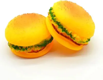 Immagine prodotto di Gioco per cani con squittio Hamburger 9 cm