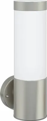 Obrázek produktu pro vidaXL Venkovní nástěnné svítidlo, stříbrné, 12 x 8,5 x 27 cm, nerezová ocel a plast
