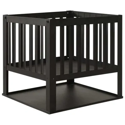 Produktbild von dkd-home-decor Feuerstelle aus Stahl, Schwarz, 40 x 40 x 40 cm, mit Stauraum für Brennholz