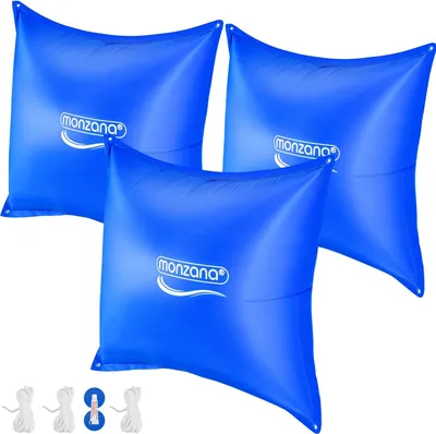 Zdjęcie produktu dla Zestaw poduszek basenowych, 3 szt., 120 x 120 cm, odporne na rozdarcia, do użytku zimą