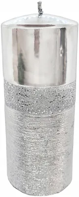 Produktbild von Artman QUEEN Dekorationskerze Silber 18 cm