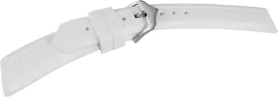 Produktbild von Silikon-Uhrenarmband, weiß, Dornschließe, 12 mm - 28 mm