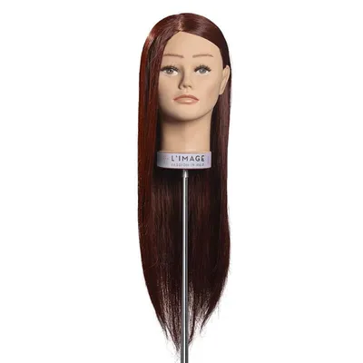 Produktbild von Trainingskopf Lena, Proteinhaar, Haarlänge ca. 50 cm, Haarfarbe hellbraun