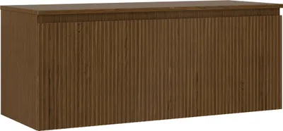 Immagine prodotto di Mexen Rivel mobiletto da bagno sotto lavabo 120 cm con piano, 1 cassetto, scanalato, noce - 91A20-12047-1-BFC86