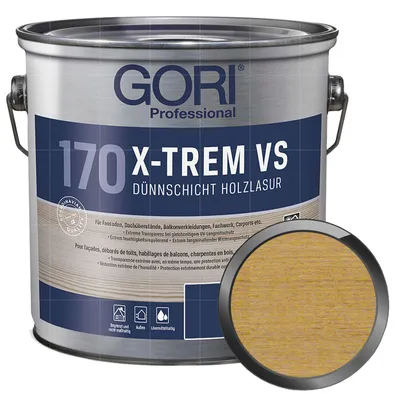 Produktbild von GORI 170 X-TREM VS 2.5 Liter FARBLOS Dünnschichtlasur Holzlasur