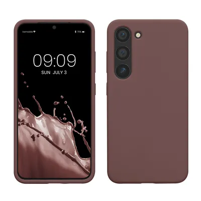 Produktbild von kwmobile Hülle kompatibel mit Samsung Galaxy S23 Hülle - dünnes Silikon Handy S23 Case - stoßfeste S23 Handyhülle weiche Oberfläche - Kabelloses Laden