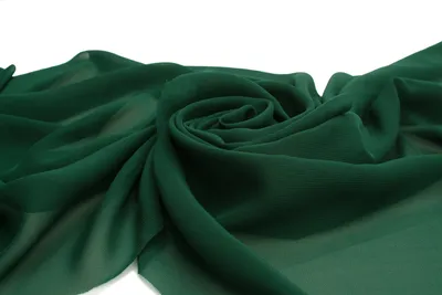 Produktbild von Glatter Chiffon, Voile-Stoff, Flaschengrün, 50 x 150 cm