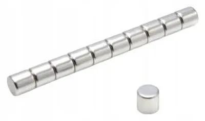 Produktbild von Neodym-Magnet, zylindrisch, MW 6x6 mm N38, 50 Stück
