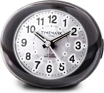 Produktbild von Analoger Wecker timemark schwarzes LED-Licht leise Schlummern Nachtmodus 9 x 9 x 9 x 5,5 cm (9 x 9 x 9 x 5,5 cm)