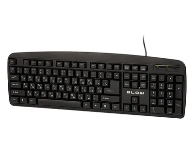 Obrázok produktu pre Klávesnica k PC káblová BLOW KP-104 čierna s azbukou