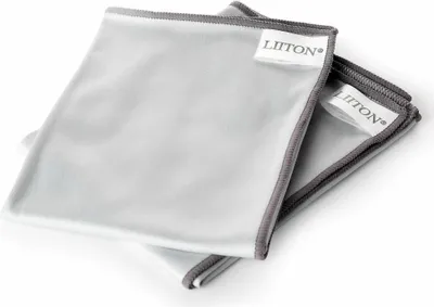 Produktbild von Liiton Poliertücher für Whiskeygläser, 2er Set, Mikrofasertuch, Poliertuch, Mikrofaser, 50 x 31 cm, L20400