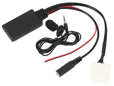 Bluetooth AUX-Adapter Auto 5.0, Mikrofon, Schwarz