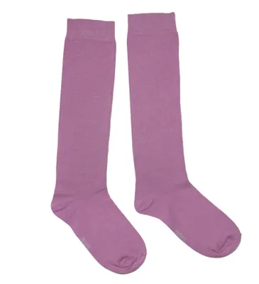 Productafbeelding van Damen kniekousen, effen, wijnrood, kleur orchidee, maat 39-42