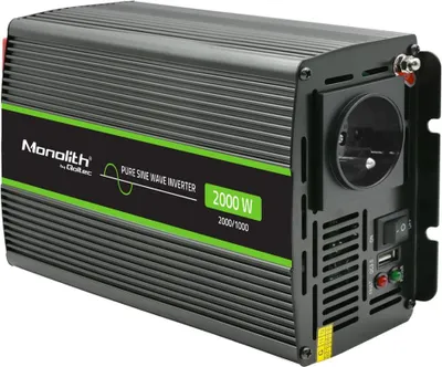 Imagen del producto de Adaptador/convertidor de corriente Qoltec Monolith Auto, 2000 W, color
