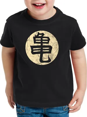 Produktbild von style3 Goku Roshis Turtle School Kinder T-Shirt Anime Manga Dojo Kame Roshi House Meister Training