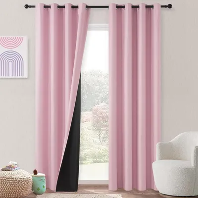 Immagine prodotto di Tende oscuranti, 160 cm di altezza, 2 pezzi, 140 cm di larghezza, isolanti termicamente, per camerette