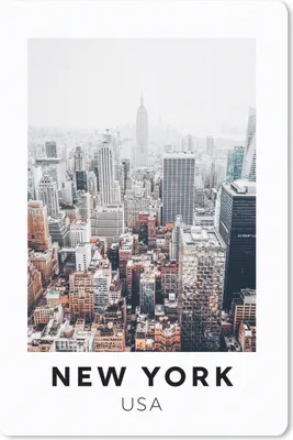 Produktbild von MuchoWow® Mauspad Mousepad New York - USA - Luft 18x27 cm - Mousepads - Maus Mat - Pad - Mausunterlage