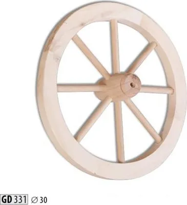Produktbild von Dekorad Holzrad Ø 30 cm Speichenrad Wagenrad Gartendeko Ladendeko Vollholz