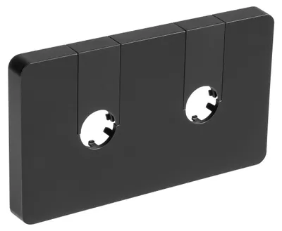 Produktbild von Aqualine Q-START Rosette für Mittelanschluss, Schwarz matt