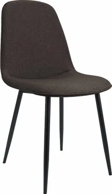 Produktbild von CLP Esszimmerstuhl Maryam gepolstert mit Rückenlehne braun Material Stoff