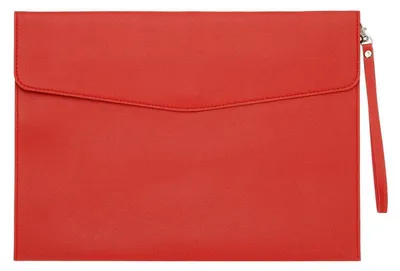 Obrázek produktu pro Červený pořadač formátu A4, obal z umělé kůže, rozměry 330 x 240 mm