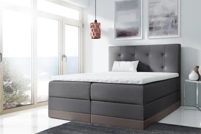 Produktbild von Boxspringbett Schlafzimmerbett BALEA 120x200cm Grau-Braun