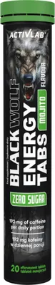 Obrázek produktu pro Activlab Black Wolf ENERGY TABS - Mohito, taurin, kofein, inositol, vitamin C, vitamin E, thiamin, vitamin B6, vitamin B12