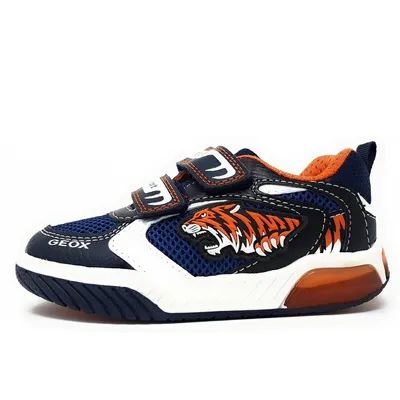 Productafbeelding van Geox Inek Kinderschuhe Jungen Halbschuhe Klettschuh Blau Freizeit