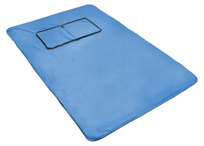 Produktbild von Blue Warme Polar Fleece Decke Reise Kissen Geschenk