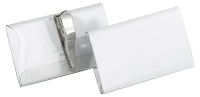 Obrázok produktu pre Durable 8110-19, Na šírku, PVC, Priehľadná, Strana, 75 mm, 40 mm