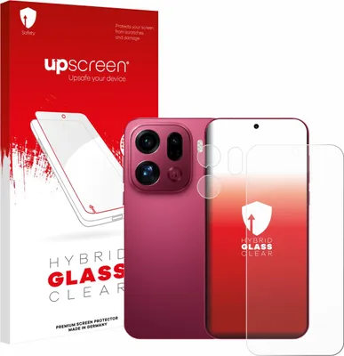 Produktbild von upscreen Schutzglas für Oppo Find X9 Pro (Display+Kamera) Schutzfolie Panzer Folie Glas Display Schutz klar