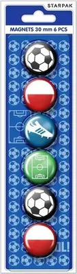 Produktbild von Magnet 30Mm 6 Stk Fussball 7325