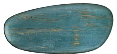 Produktbild von 12x Speiseteller Essteller Servierplatte Platte Geschirr oval 36cm Bonna Madera Mint Vago Platte