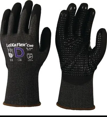 Produktbild von Schnittschutzhandschuhe LeiKaFlex® CUT RL 1645 Gr.10 grau/schwarz EN 388 PSA II