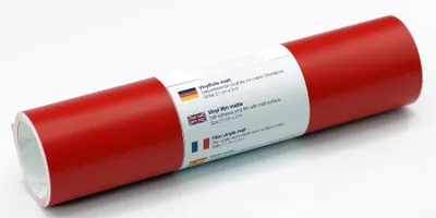 Produktbild von Kreativplotter Vinylfolie matt ROT 21x300 cm