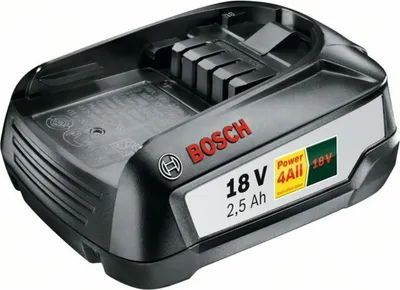 Produktbild von Bosch Akku 18 V  PBA  2,5 Ah - Li  Neubestückt 4 All grüne Serie / Garten
